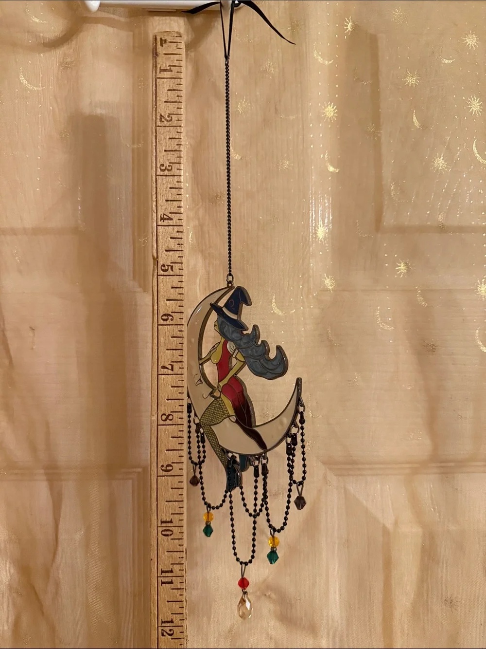 Witch on Moon Wall Decor